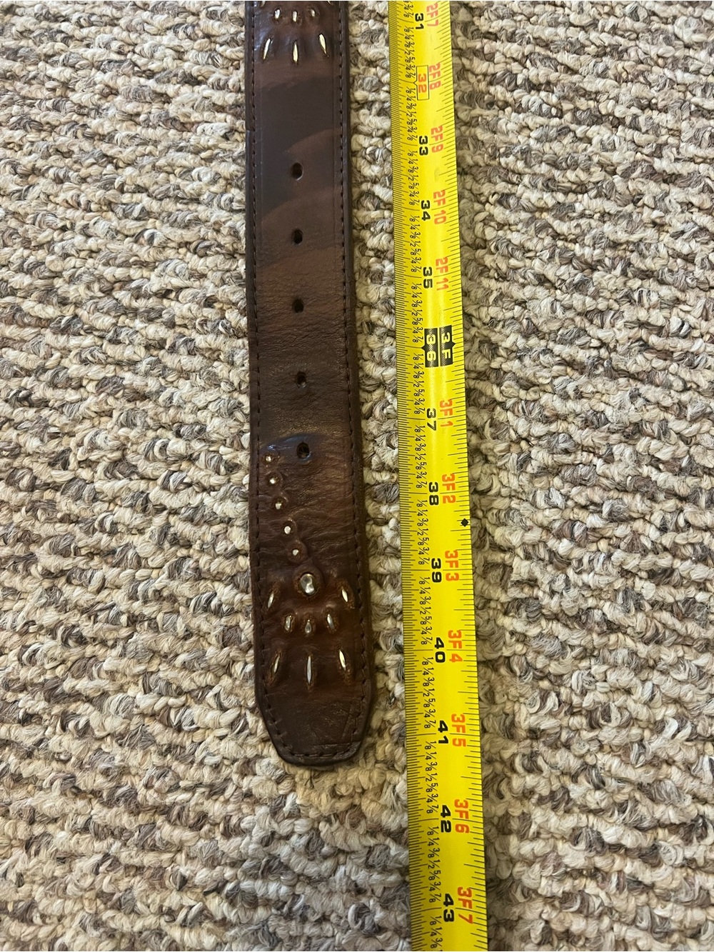 Bed Stu Mist Distressed Leather Belt Size M - Picture 6 of 7